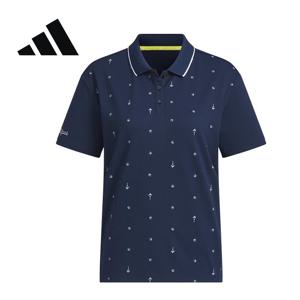 [아디다스골프] 25SS JF4588 우먼스 모노그램 폴로 반팔 티셔츠