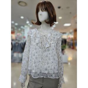 [아날도바시니]프릴 브이넥 플로랄 블라우스 AY04BL30S1