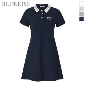 배색 오픈 카라 테니스 원피스_BI5M3OP3171