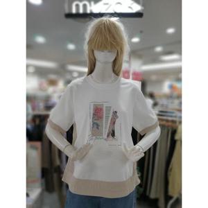 무자크 세이브존09 밑스트링 면혼방 반팔 티 MP4WTS15