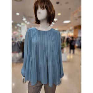 [아날도바시니]핀턱주름 하프 플레어 블라우스 AY04BL32S1