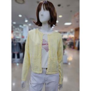 [아날도바시니]펀칭 라운드 스캘럽 가디건 AY04KC34S1