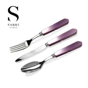 (프랑스 사브르) 구스타브 디너 커트러리 3종세트 (라일락) 부부수저세트 신혼부부수저 신혼부부수저세트