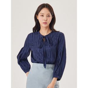 [조이너스]새틴 자가드 리본 블라우스_JACU4-WRB100