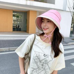 턱끈 보넷 버킷햇 여성벙거지모자