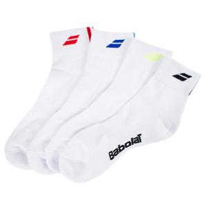 바볼랏 스포츠양말 4개입 남성용 여성용 던롭 중목양말