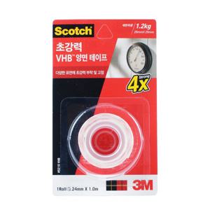 3M 초강력 VHB 양면 테이프 5210 24mm x 1M VHB양면테이프 양면테잎 양면접착테이프 접착테이프 양면테이프