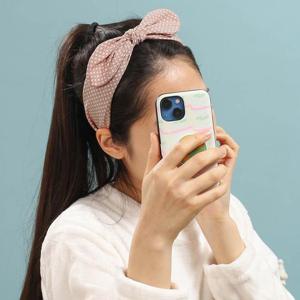 [엔젤슈슈] 도트 리본 헤어밴드 핑크 편한 머리띠