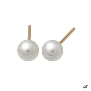 14K GOLD 4mm 진주 골드 금 귀걸이