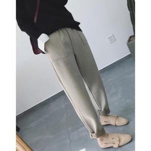 G124851_사각주머니 모직 배기팬츠