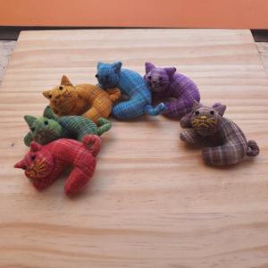 고양이브로치 뱃지 고영희씨 핸드메이드퀼트제품코튼