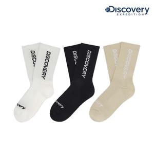 디스커버리키즈 DKSO2284N 키즈 3팩 베이직 하이 삭스 양말