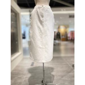 [올리브데올리브] OJ5MS436 H라인 화이트 데님스커트