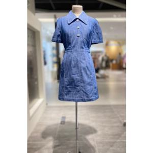 [올리브데올리브] OW5MO464 뒷밴딩 데님라이크 미니원피스