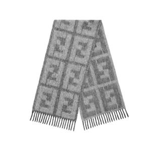 펜디 알파카 울 스카프 그레이 FXS729APWAF0KZJ