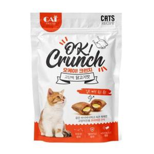 고양이 오케이 크런치 간식 시리얼 (치킨맛60g)