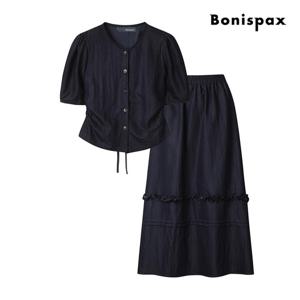 [보니스팍스(여성의류)]다트 포인트 밴딩 스커트 투피스 (XP4OP021M0)