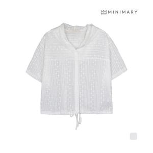 [미니마리] 펀칭후드반팔블라우스 (MMA2BL16)