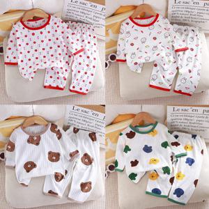 [엠케이] 라인자가드 아동 7부 패턴 면 실내복 205744