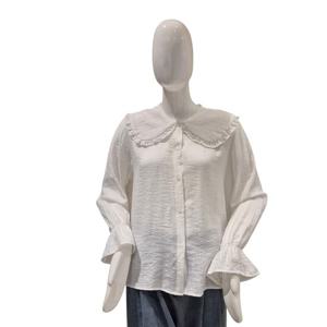 [파파야]빅카라 쉬폰 블라우스(PNPRBL004A)