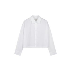 프로젝트엠 여성 크롭 긴팔 포플린 셔츠 EPE2WC2005