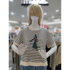 무자크 세이브존09 단가라배색 옆트임티셔츠 MP4WTS25