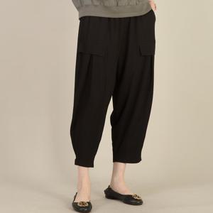 애비뉴투지 엄마옷 카고 주머니 허리밴드 봄 여름 항아리 배기 바지 P05560