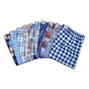 순면 실켓가공 체크 남성 8부 파자마 110 잠옷바지