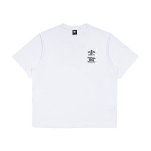 엄브로 트로피컬 오아시스 파라다이스 프레쉬 반팔 티셔츠 UQ223CRS58WHT