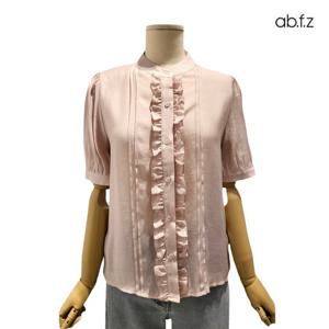 [에이비에프지]프릴넥 포인트 반팔 블라우스 APZ2HB43E