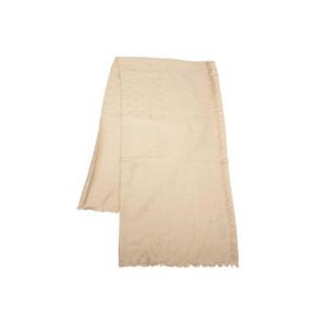 구찌 GG 자카드 패턴 울 실크 스카프 베이지 에보니 387563-3G646-9700