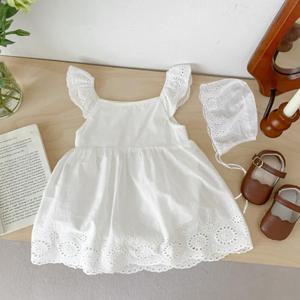 [엠케이] 엘프화이트 여아 슈트 나시 원피스 보넷세트 304685