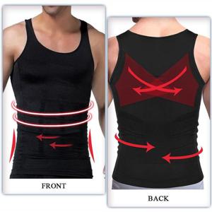 남성용 슬리밍 바디세이퍼 트레이너 T셔츠 압박 밴드