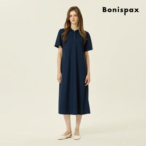 [보니스팍스(여성의류)]퍼프 소매 카라 원피스 (XP5OP004M0)