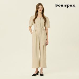 [보니스팍스(여성의류)]스퀘어넥 허리 밴딩 점프수트 (XP5OP007M0)