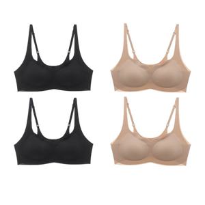 GB5693_2B 무봉제 인견 노와이어 쿨 브라탑 2매