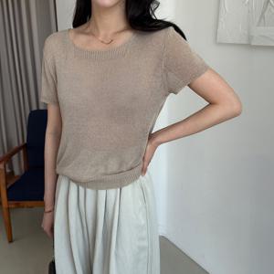 [모리스커밍홈] 썸머 스퀘어넥 루즈핏 니트_M2505KN625B