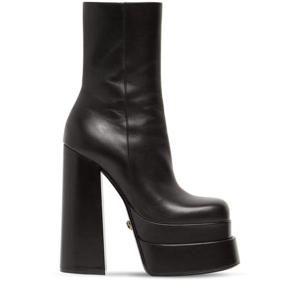 베르사체 155mm 플랫폼 가죽 앵클 부츠 76I-WTY003