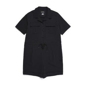 내셔널지오그래픽 N252WOP490 여성 시어서커 롬퍼 CARBON BLACK