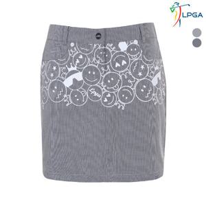 [LPGA]여G 선염 체크 스트레치 큐롯(L182CU582P)