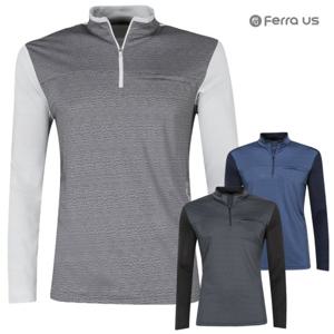 [페라어스]페라어스 남성 투톤 배색 펀칭 집업 등산셔츠 OCTM3BF