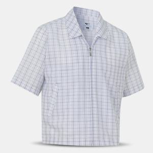 [아즈바이]남성 여름 버튼 체크 반팔 점퍼 LWC209 중년 장년