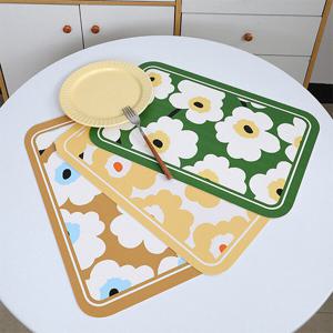 [포유매트]포유 PVC 데이지 가죽 방수 식탁 테이블 매트