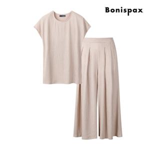 [보니스팍스(여성의류)]캡소매 티셔츠 밴딩 팬츠 투피스 (XP5ST001M0)