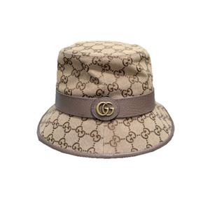 구찌 GG 캔버스 더블 G 버킷햇 베이지 브라운 576587-4HG62-2564