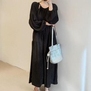 [써니 패션]여성 봄여름 여행 오피스 루즈핏 롱 원피스