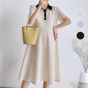 [써니 패션] 여성 편한 봄 여름 반팔 임산부 원피스