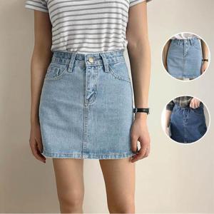 [써니 패션]여성 데일리 봄 여름 데님 청 미니 스커트