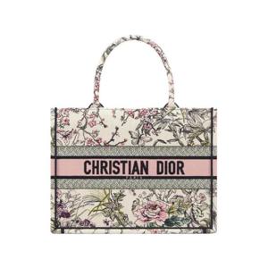 디올 미디움 디올 북 토트 디올 쎄종 쁘렝땅 에테 자수 멀티컬러 M1296ZEZF-M20E