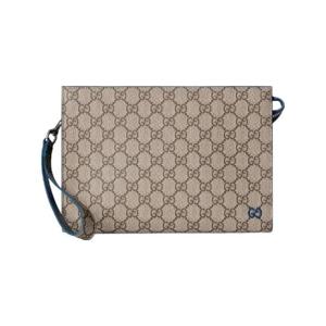 구찌 바이컬러 GG 파우치 베이지 다크 브라운 블루 768255-FACQC-9441